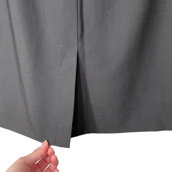 Vintage St John Black Wool Blend Skirt Heritage Elevated Basics Classic Career 6 - Picture 3 of 7